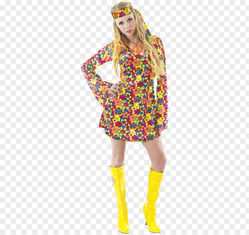 Dress Costume 1960s Clothing Hippie PNG
