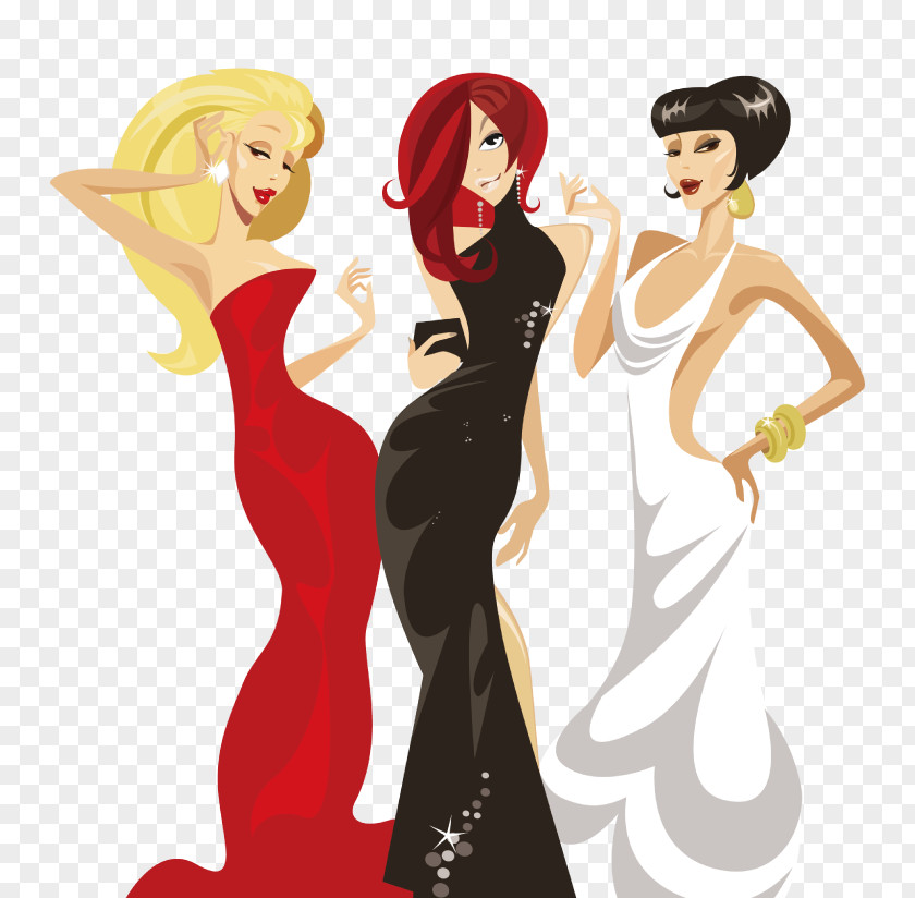 Mulher Fashion Vector Graphics Clip Art Image Deep Within The Corners Of My Mind PNG