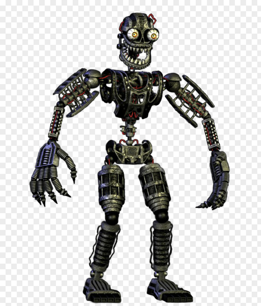 Nightmare Foxy Five Nights At Freddy's 4 2 Endoskeleton PNG