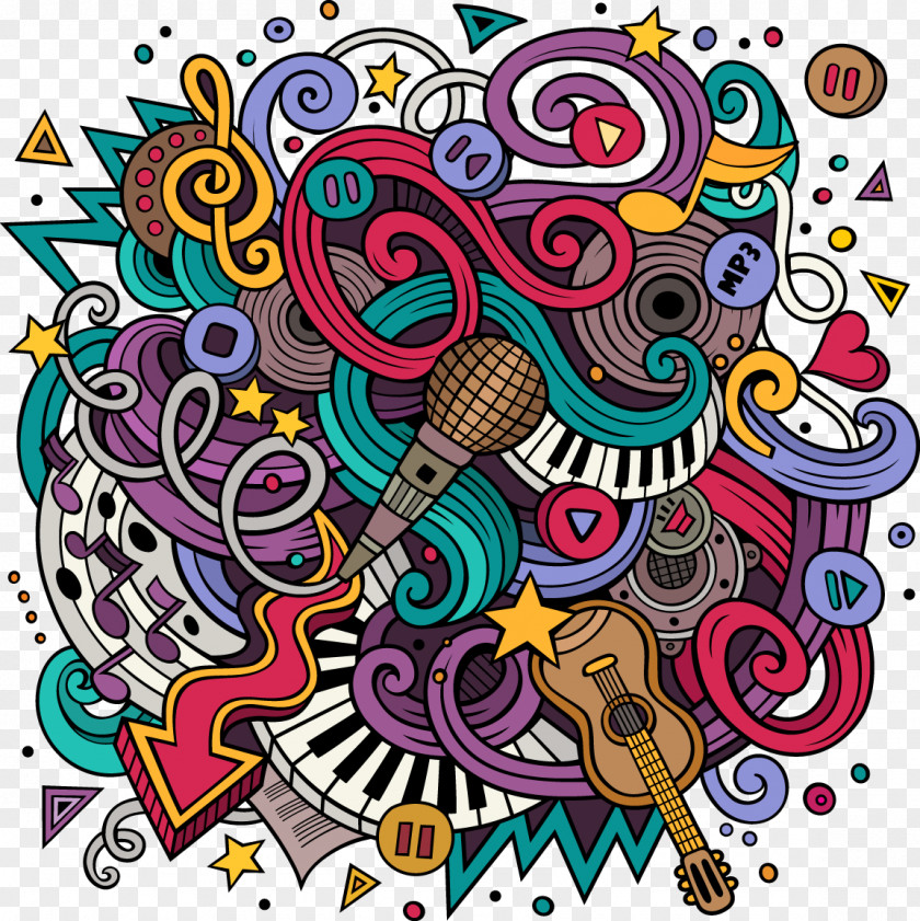 The Effect Of Musical Elements Jazz Xe0 Toulon Drawing Illustration PNG