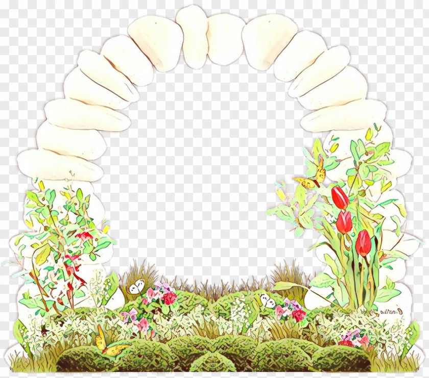 Arch Wildflower Floral Design PNG