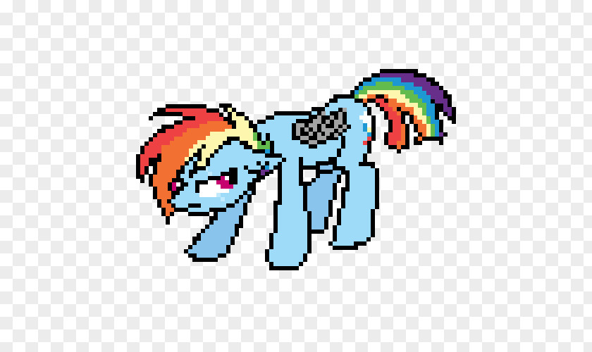 Dystopia Rainbow Dash Pixel Art Animated Film PNG