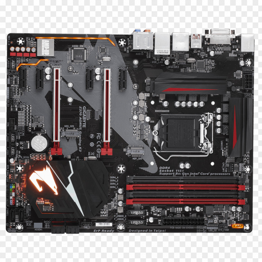 Intel Motherboard Gigabyte Technology LGA 1151 GIGABYTE Z370 AORUS Gaming 3 PNG