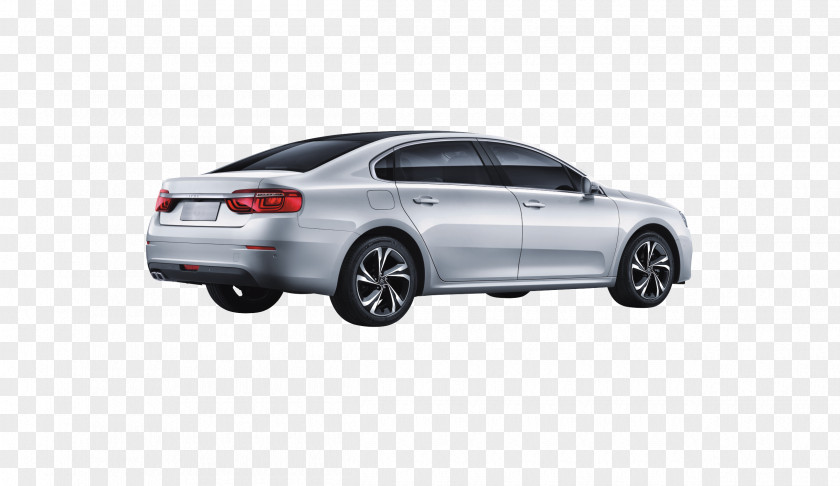 Silver Car Rear Mid-size Automotive Design PNG