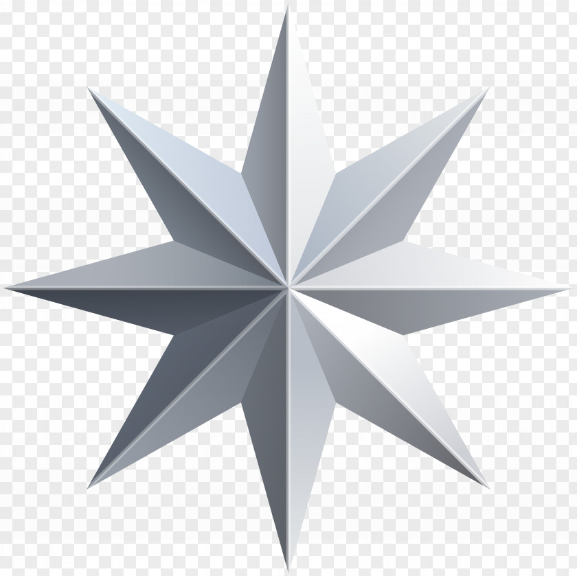 Silver Star Transparent Image Clip Art PNG