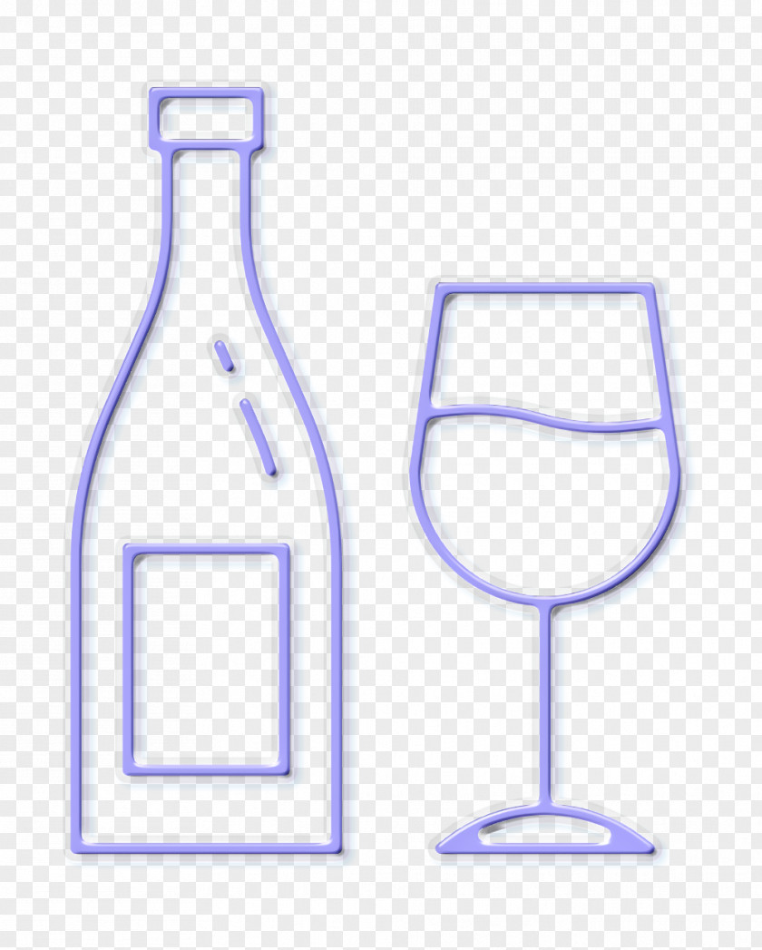 Wine Bottle Drink Party Icon PNG