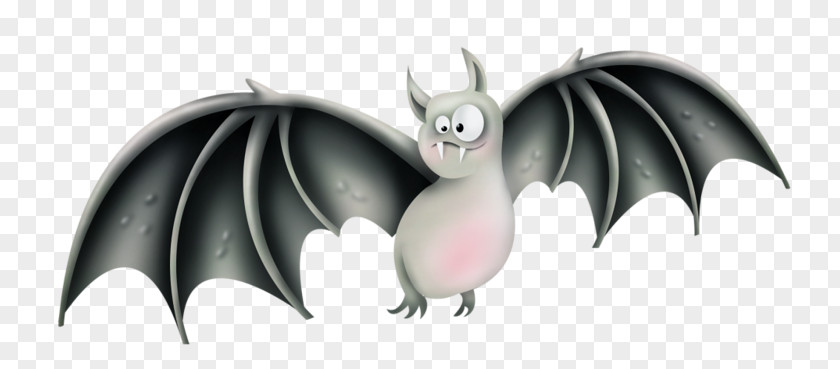 Cute Little Black Bat Wing Character PNG