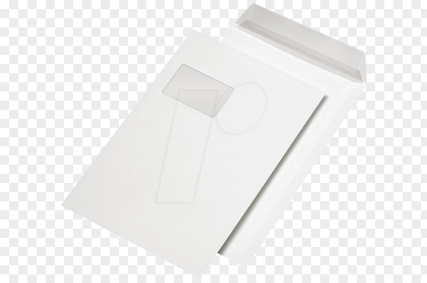 Envelope Paper DIN Lang White Plastic PNG