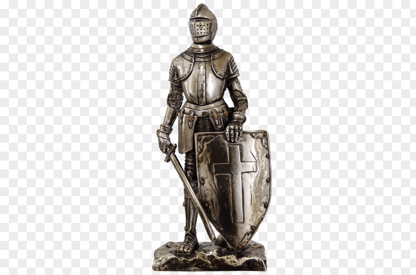 Knight Crusades Middle Ages Figurine Statue PNG