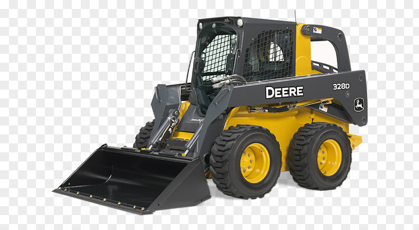 Skid Steer John Deere Skid-steer Loader Heavy Machinery Architectural Engineering PNG