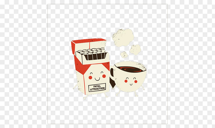 Cigarettes And Coffee Friend Cigarette Pack PNG