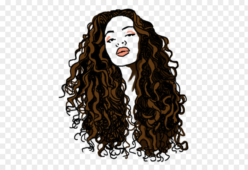 Curly Hair Baby Coloring Business India Black PNG