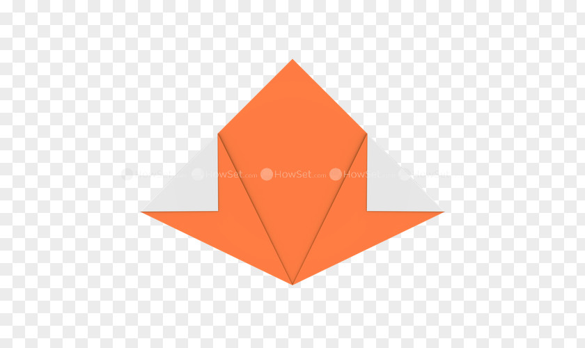 Half Fold Origami Paper Triangle PNG