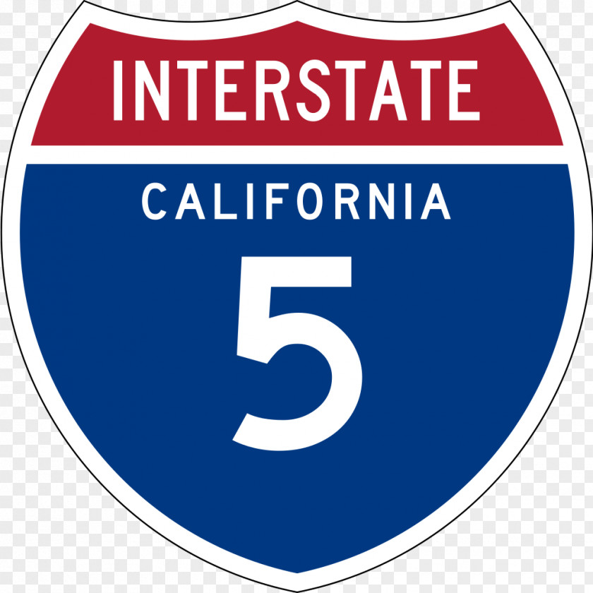 Road Interstate 5 In California 40 80 US Highway System PNG