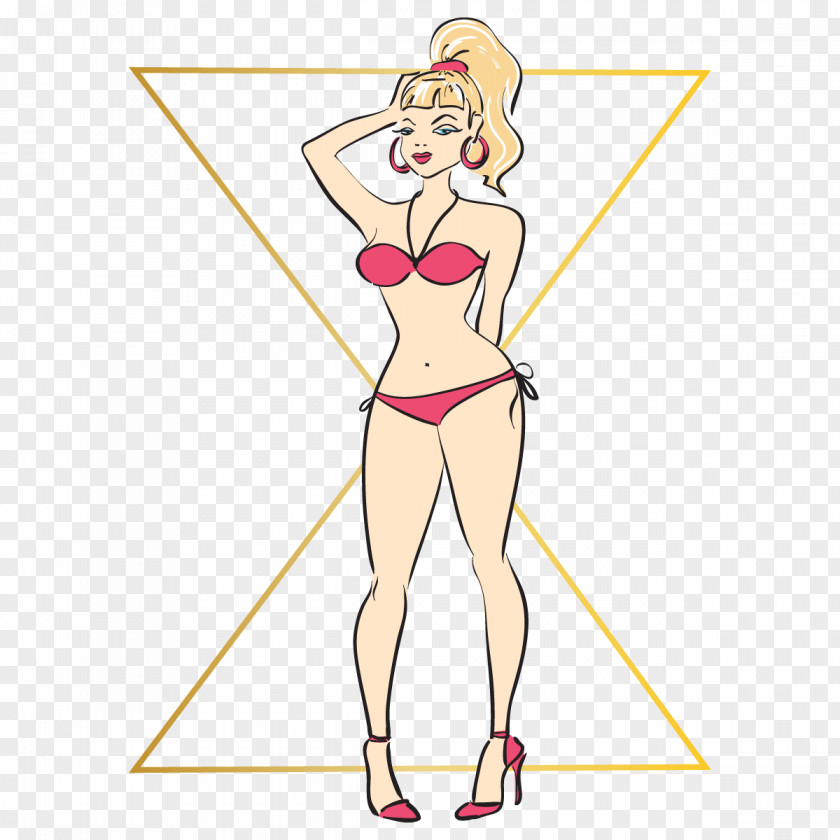 Shape Human Body Female Hourglass Figure Waist PNG