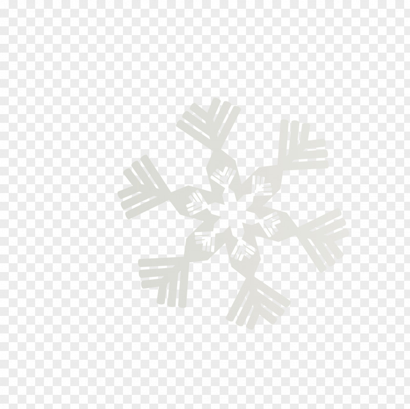 Snowflake White Black Angle Pattern PNG