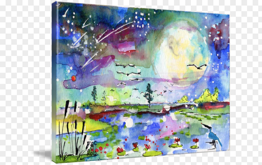 Watercolor Earth Painting Acrylic Paint Art PNG