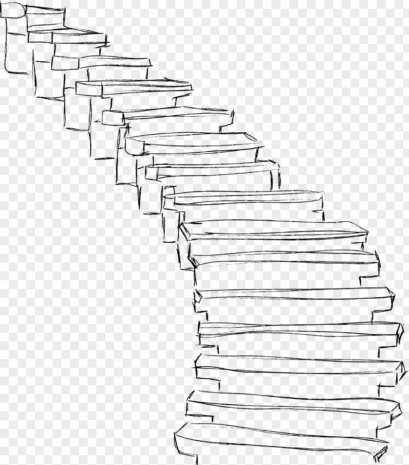 Cartoon Painted Stairs Clip Art PNG