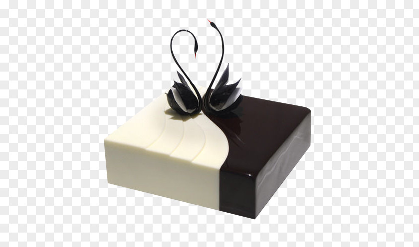 Black And White Chocolate Cake Tart Ganache Cream PNG