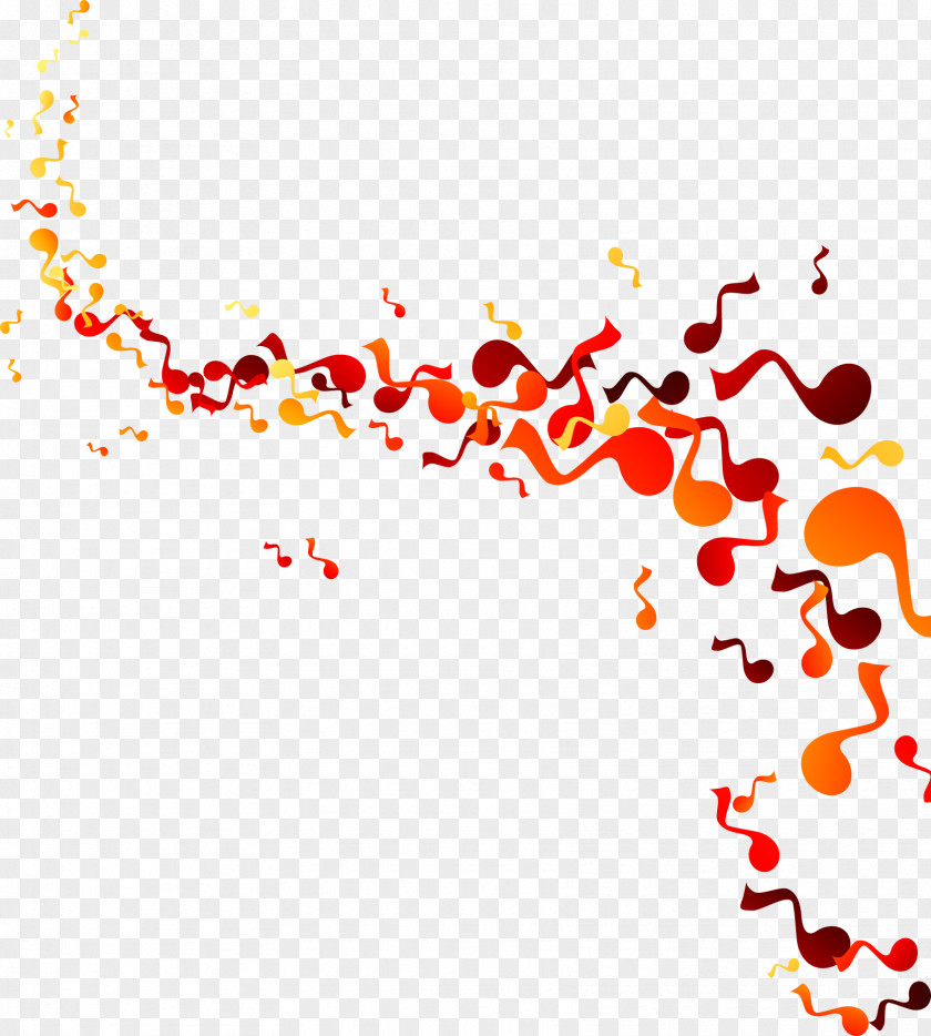 Vector Floating Notes Musical Note Euclidean PNG