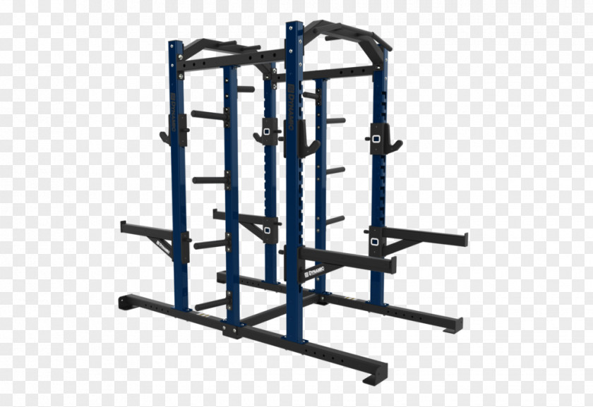 Double Fitness Power Rack Centre Weight Training Bodybuilding Physical PNG