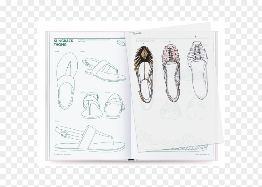 Drawing Book Paper High-heeled Shoe Fashion Pattern PNG