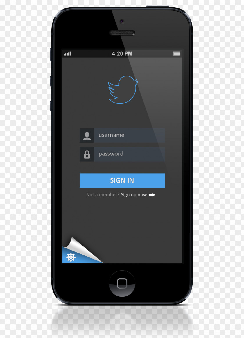 Mobile Phone Software Login Interface Feature Smartphone Graphical User Design PNG