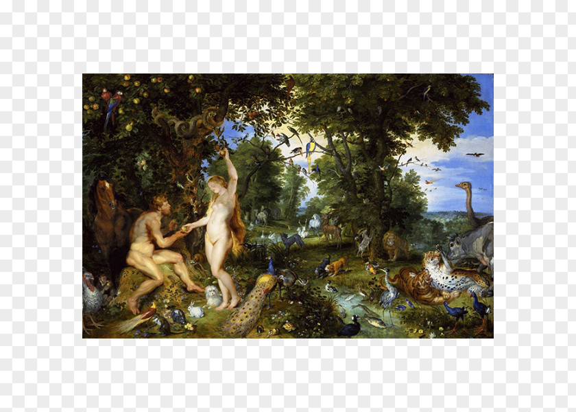 Painting The Garden Of Eden With Fall Man Bible Mauritshuis PNG