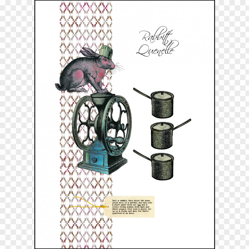 Watercolor Rabbit Graphic Design Text PNG