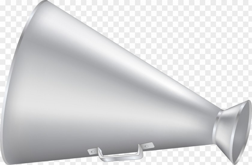 Silver Horn Megaphone PNG