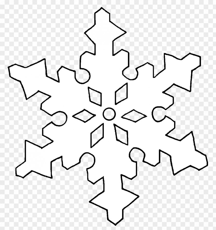 Snowflake Christmas Day Painting Decoration Ornament PNG