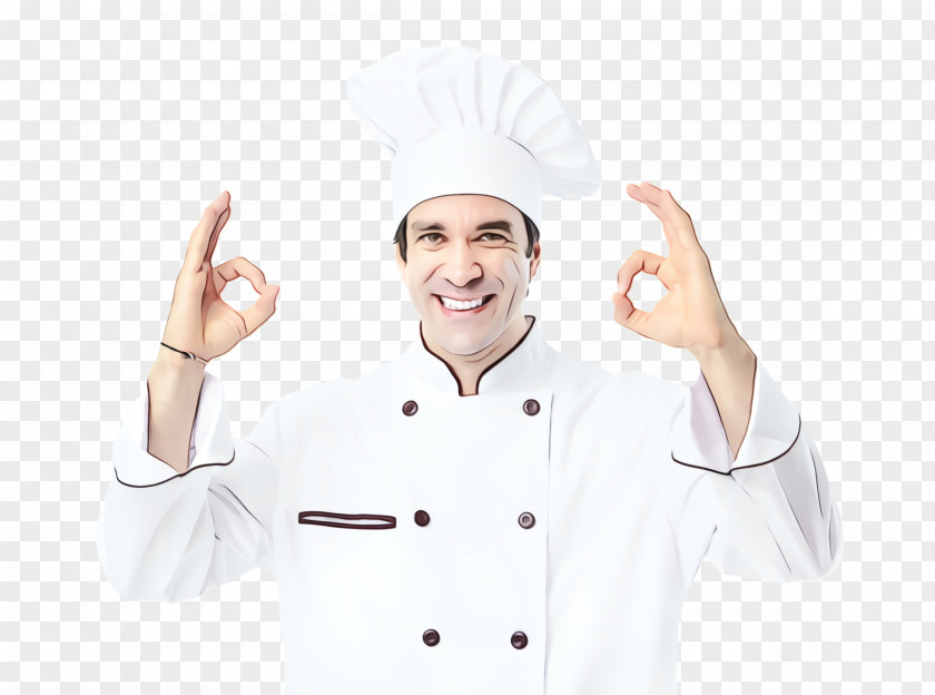 Thumb Hand Cook Chef's Uniform Chef Chief Gesture PNG