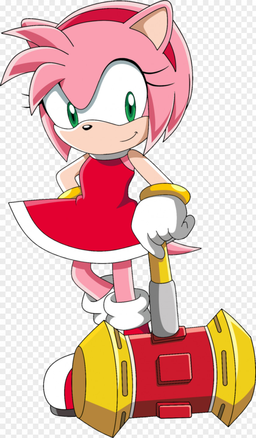 Hey Amy Rose Sonic The Hedgehog & Sega All-Stars Racing Mania CD PNG