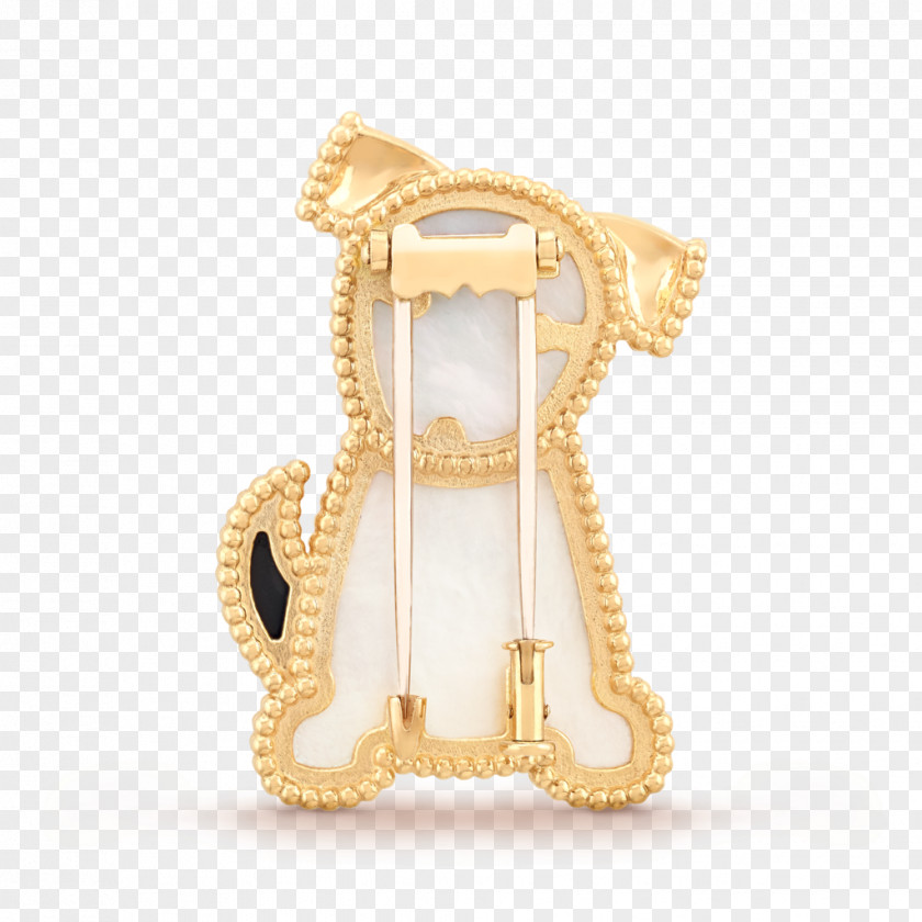 Van Cleef Jewellery Dog Gold & Arpels Brooch PNG