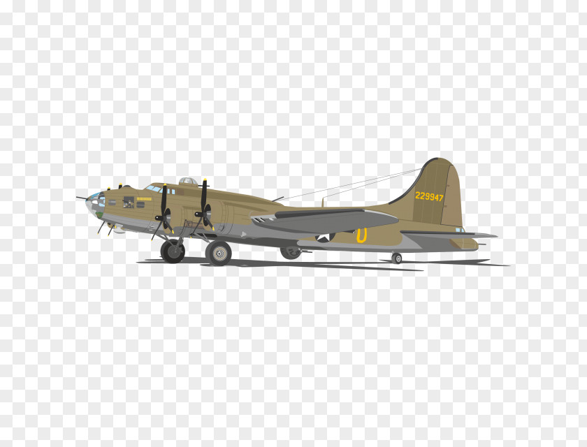 Airplane Boeing B-17 Flying Fortress Heavy Bomber B-17G PNG