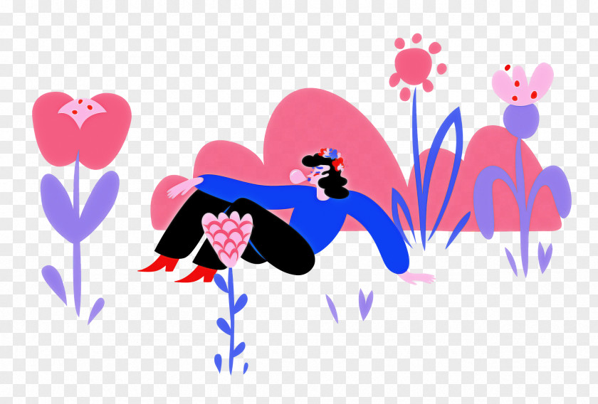 Alone Time Park Flower PNG