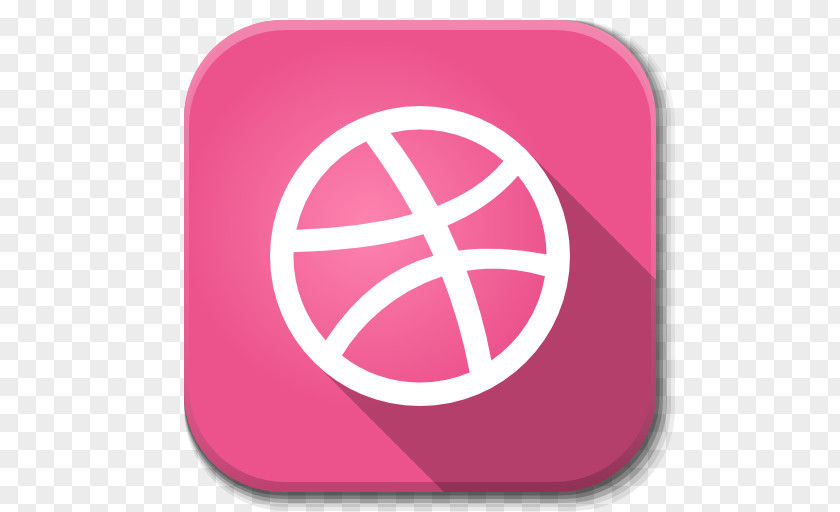Apps Dribble Pink Symbol Brand PNG