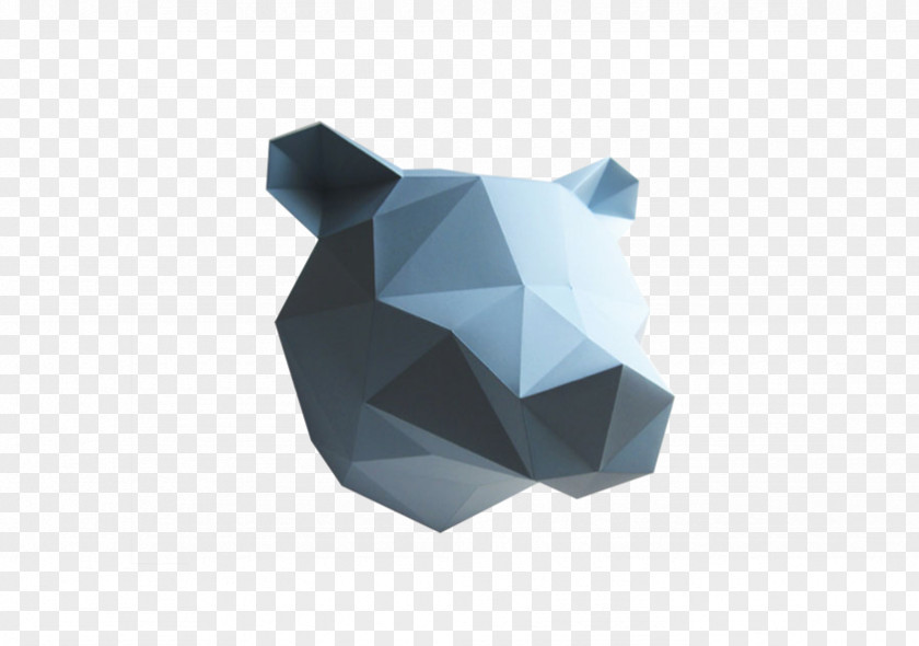 Bear Paper Polar Origami Trophy PNG