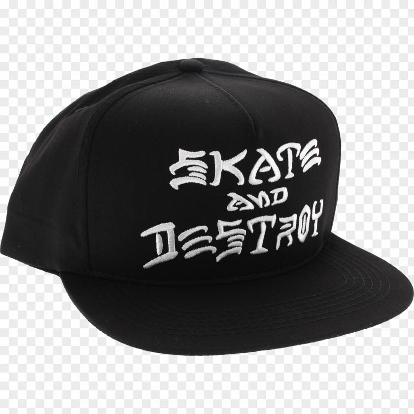 Hiphop Hat Thrasher Presents Skate And Destroy Skateboarding T-shirt PNG