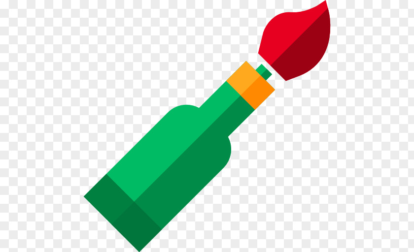 Molotov Cocktail Green Line Clip Art PNG