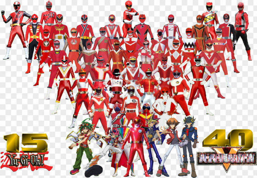 Power Rangers Super Sentai Red Ranger Yu-Gi-Oh! PNG