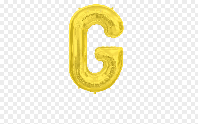 Balloon Mylar Gold Letter Toy PNG