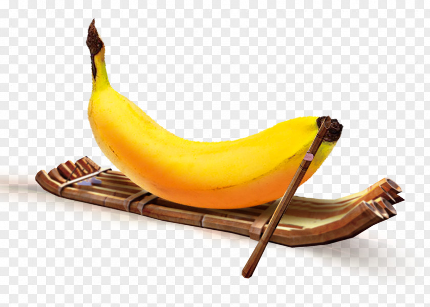 Banana Raft On Boat PNG