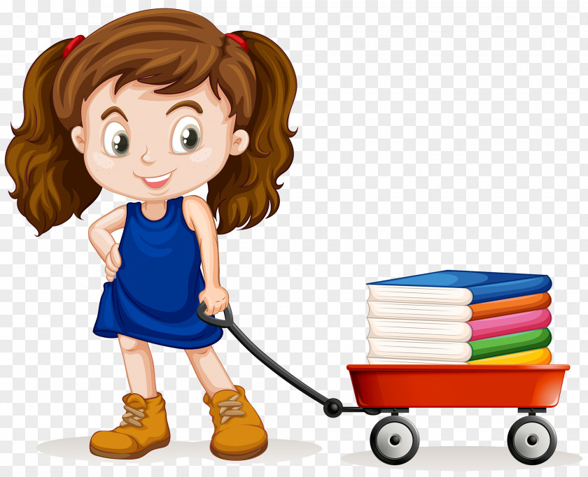 Children And Books Wagon Stock Photography Royalty-free Clip Art PNG