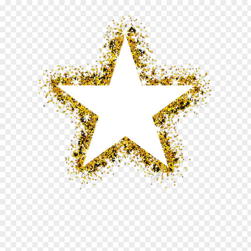 Gold Five-pointed Star PNG five-pointed star clipart PNG