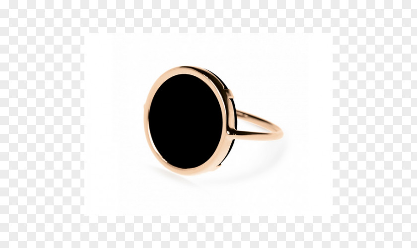 Ring Onyx Ginette NY Jewellery Silver PNG