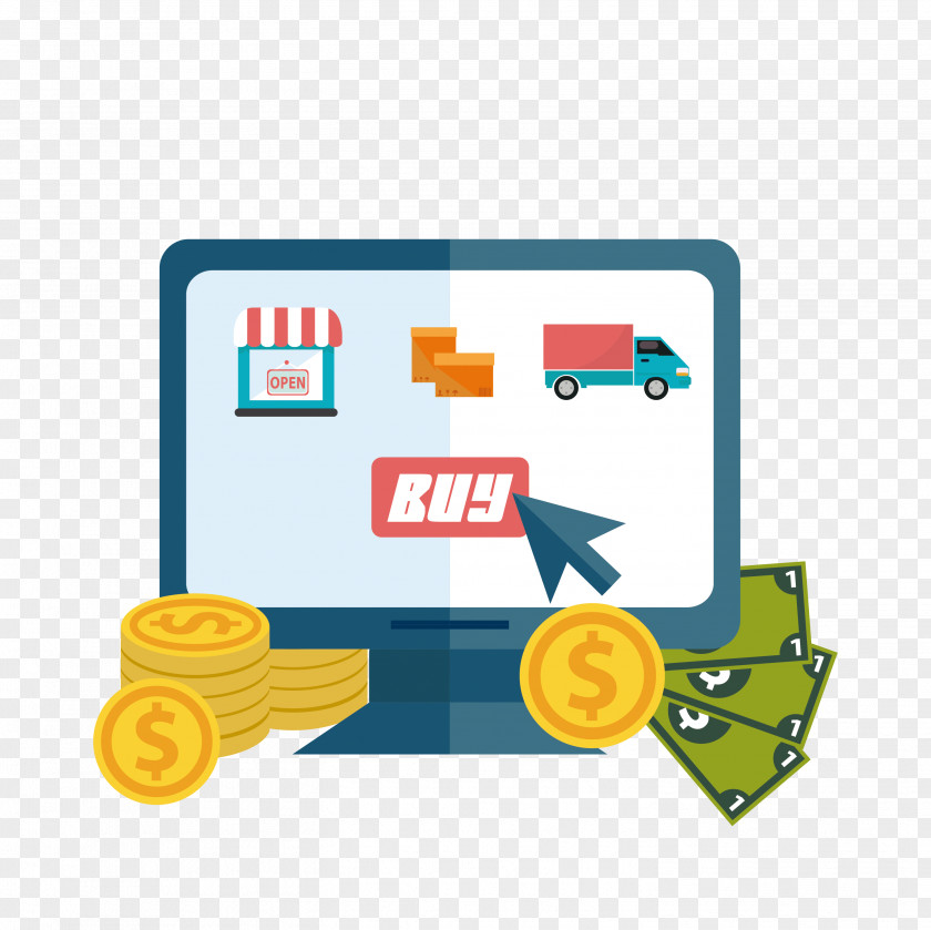 Computer Shopping Digital Marketing Online PNG