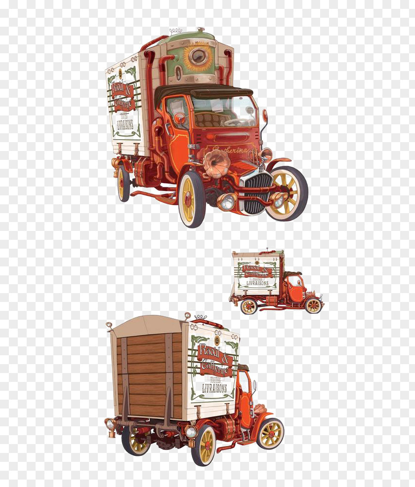 Truck Car Vehicle Concept Art PNG