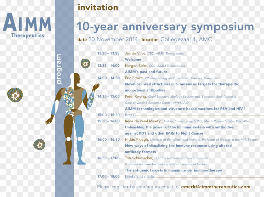 Anniversary Invitation Symposium Academic Conference Aimm Therapeutics Therapy Science PNG