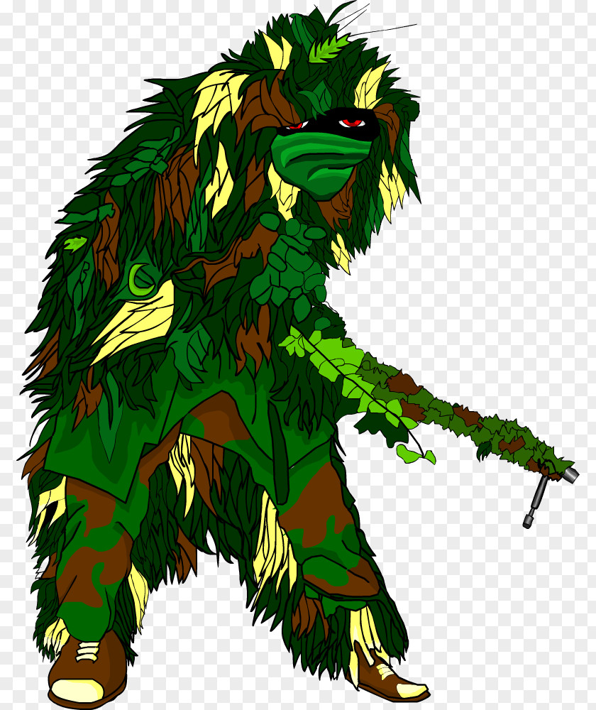 Cartoon Sniper Illustration Tree Clip Art Animal Legendary Creature PNG